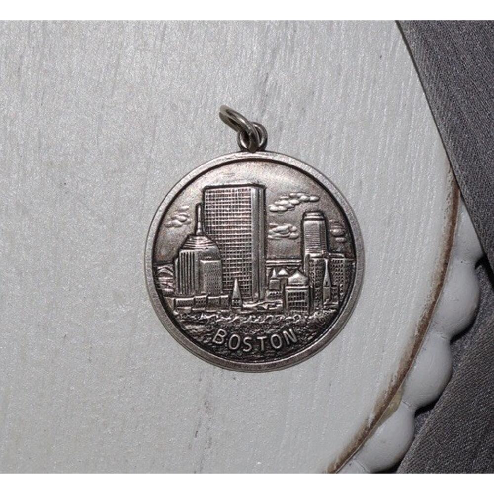 Vintage Sterling Silver Boston Charm 5.8G / 1.2in